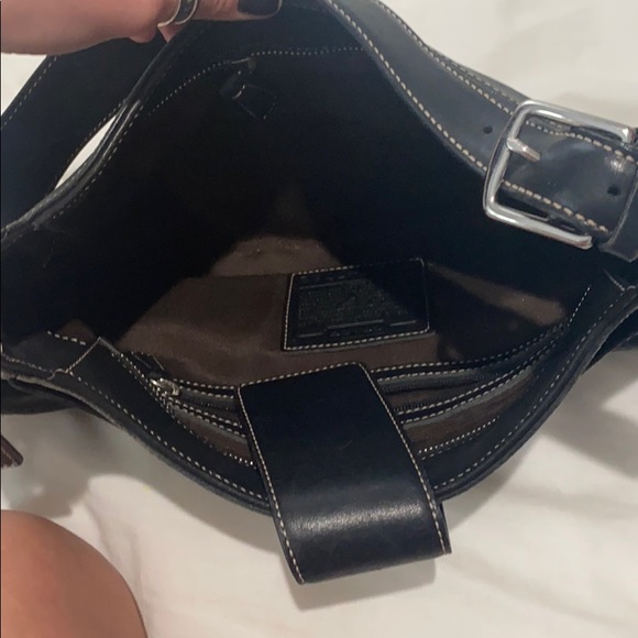 Leather coach bag - Picture 3 of 3